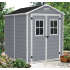 Abri jardin résine - PREMIUM 86DPF - 3.75 m² gris 