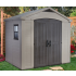 Abri jardin résine - SYDNEY 86 - 4.5 m² - marron et beige 