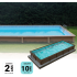 Kit Piscine Béton Aspect Bois Rectangulaire 606x324x143cm