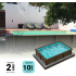 Kit Piscine Béton Aspect Bois Rectangulaire 606x324x130cm