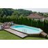 Piscine bois Allongée UBBINK AQUABELLE 750x400x130cm