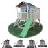 Cabane Enfant Loft en Bois Naturel 190x188x253cm