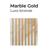 Lot de 2 Panneaux décor Bronze / Marble Gold 20 x 300 x 2770 mm - 1,66 m²