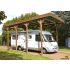 Carport couvert Camping Car en Bois 404x802cm couverture Polycarbonate