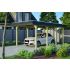 Carport Bois Spreewald1 avec bandeau noir 589x345cm