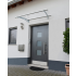 Marquise en aluminium - Indra - 150 x 92 x 16 cm - Gris