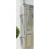 Marquise en aluminium - Mercure - 63 x 10 x 170 cm - Gris