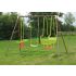 Portique en acier MALO 1B1V1CL : 1 balançoire, 1 vis-à-vis et 1 balancelle L269xl153xH195 cm A SUPPRIMER LE 08/11/2021
