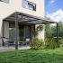 Pergola en aluminium gris anthracite 392x308x263cm