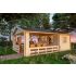 Alicante 1 Patio House Maison en Bois 380 x 513 cm 19.50 m²