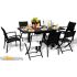 Ensemble de Jardin Noir MODULO 8 Personnes 
