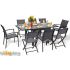 Ensemble de Jardin Noir MODULO 8 Personnes 