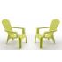 Lot De 4 Fauteuils de Jardin ADIRONDACK Anis