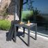 Ensemble de Balcon CLUB en Résine recyclée Anthracite 
