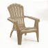 Lot de 2 fauteuils de Jardin ADIRONDACK TAUPE 