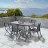 Ensemble de Jardin MODULO ALU 4/8 Personnes Gris Anthracite