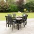 Ensemble de jardin Black Edition pour 6 personnes 