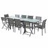 Ensemble de Jardin MODULO 6/10 Places Verre Gris Anthracite 