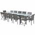 Ensemble de Jardin MODULO 8/12 Places GRIS Anthracite 