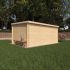 Abri de jardin en bois 8.4m² 398x248x204cm