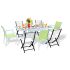 Ensemble de Jardin Noir MODULO 8 Personnes 