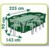 Housse De Protection Pour Table Rectangulaire et Chaises 225x143 cm