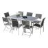 Ensemble De Jardin MODULO 4/8 Places Blanc/Gris Perle 