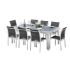 Ensemble De Jardin MODULO 8 Places Blanc/Gris Perle