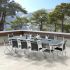 Ensemble de Jardin MODULO 8/12 places Blanc/Gris Perle