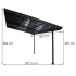 Pergola Adossable Aluminium Gris anthracite Toit amovible