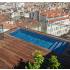 Piscine Bois PRESTIGE Rectangulaire SPARK avec Escalier 620x420x130cm Liner Relief 3D