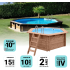 Piscine Bois Diamant Ronde ⌀360x131cm