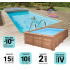 Piscine Bois Luxe Rectangulaire 470x270x145cm