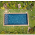 Piscine Bois Lenny Rectangulaire avec Plage Immergée 720x400x145cm Pierre de Bali