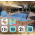 Piscine Bois PRESTIGE Rectangulaire LUNA avec Escalier d'angle SPARK 350x270x70cm Liner Relief 3D