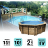 Piscine bois UBBINK OCEA 510x120cm