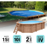 Piscine bois Allongée UBBINK AZURA 550x355x120cm