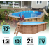 Piscine bois UBBINK SUNWATER 490x300x120cm