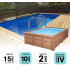 Piscine bois UBBINK AZURA 505x350x126cm