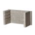 Insert de cheminée en 3 parties 66.3x4x32.2cm