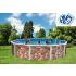 Piscine Ronde ROCALLA Acier Décoration Pierre 550 x 120 cm