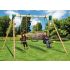 Portique en Bois APACHE 2 balançoires + 1 vis-a-vis L315xP260