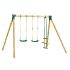 Portique en Bois APACHE 2 balançoires + 1 vis-a-vis L315xP260