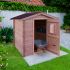 Abri de jardin en bois Douglas massif 3.24m² 210x204cm