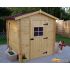 Abri de jardin en Bois 3.08 m² ALPINA (en madriers 20mm) L 195 x P 195 cm 