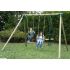 Portique en Bois APACHE 2 balançoires + 1 vis-a-vis L315xP260