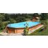 Piscine bois Allongée UBBINK AQUABELLE 750x400x130cm