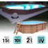 Piscine Composite Zodiac AZTECK Ovale 890x400x140cm