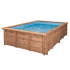 Piscine bois UBBINK PREMIUM 505x350x126cm Liner Relief 3D