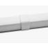Cache Aluminium pour le rail supérieur Combi de piscine acier
